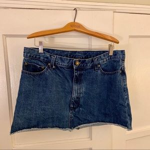 Free People Denim Mini Skirt